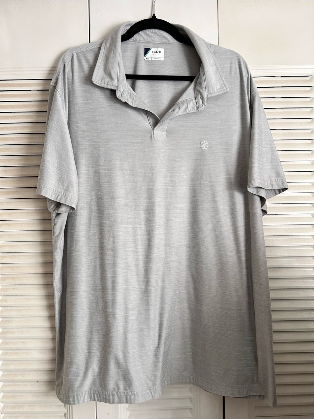 IZOD Golf Gray Performance Polo Shirt XXL